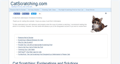 Desktop Screenshot of catscratching.com