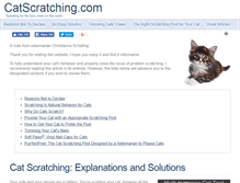 Tablet Screenshot of catscratching.com